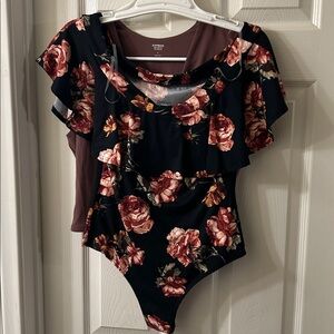 Windsor Mint / Floral Bodysuit / Express Tank